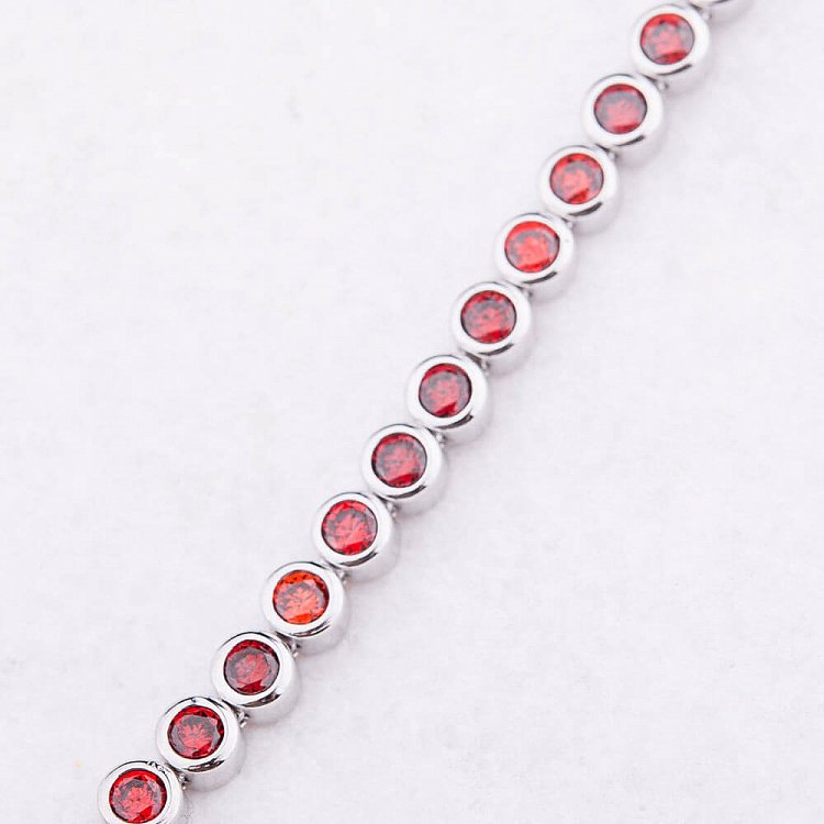 Серебряный браслет с фианитами 14884 от ювелирного магазина Оникс - 4