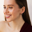 Золоті сережки "Змії" с09590 от ювелирного магазина Оникс - 3