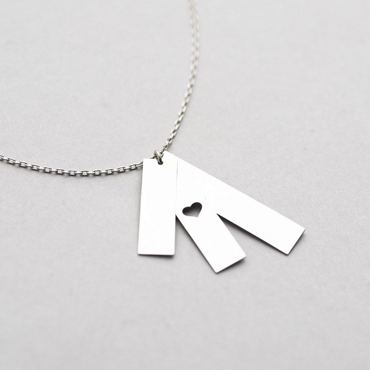 Срібне кольє (можливе гравіювання) 18707 від ювелірного магазину Онікс - 3