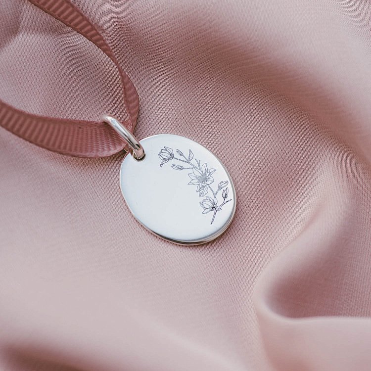 Серебряный кулон "Цветочки" 133045цвет от ювелирного магазина Оникс - 2