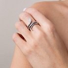 Серебряное кольцо "Змея" 112613 от ювелирного магазина Оникс - 1