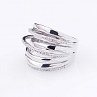 Серебряное кольцо с фианитами 111867 от ювелирного магазина Оникс