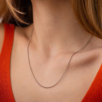 Серебряная цепочка (плетение Ролло) рс130217 №2