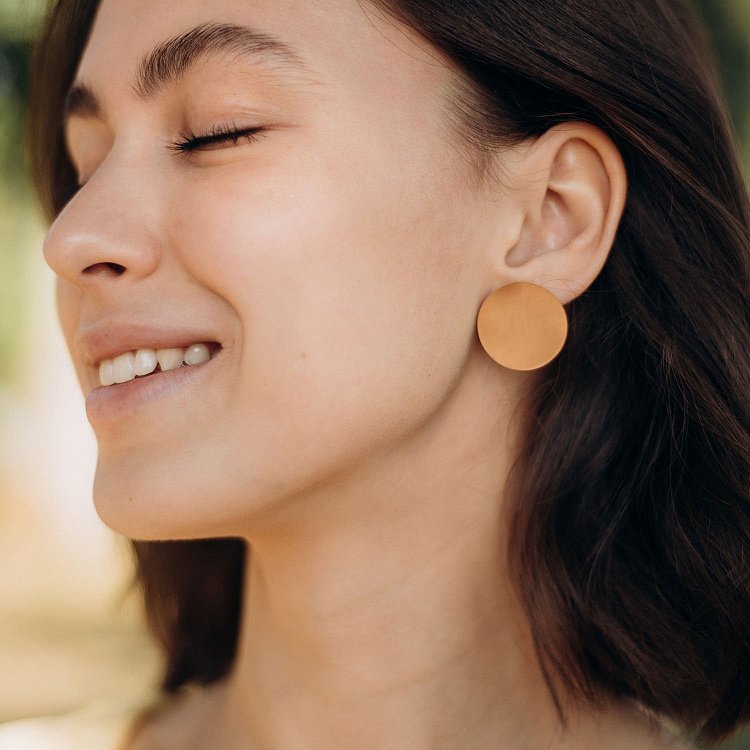 Сережки "Великі комети" в червоному золоті с06466 від ювелірного магазину Онікс - 2