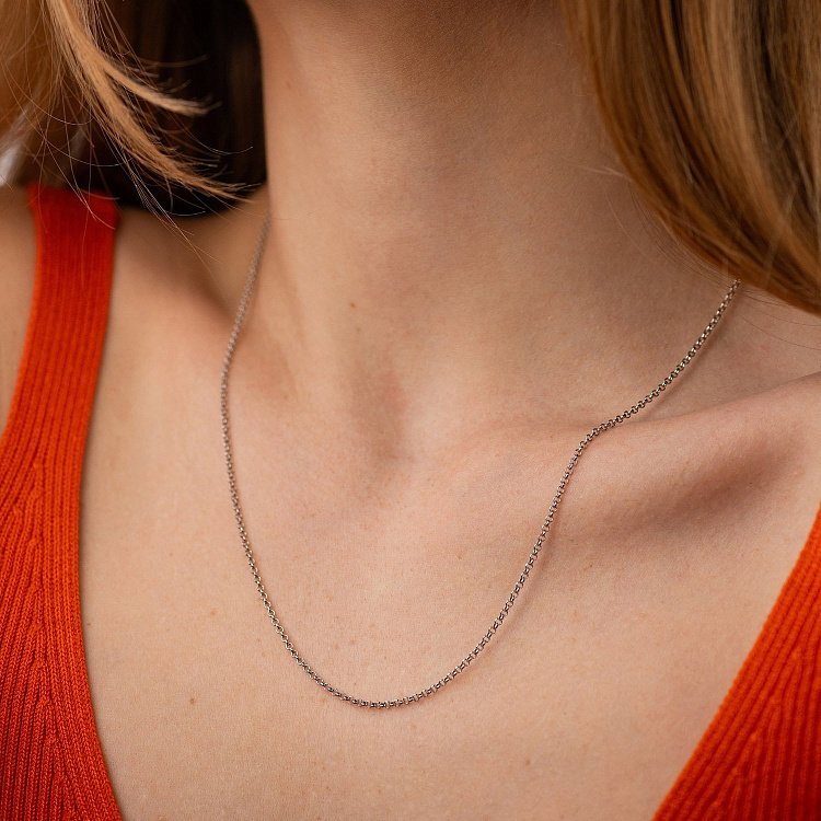 Серебряная цепочка (плетение Ролло) рс130217 от ювелирного магазина Оникс - 1