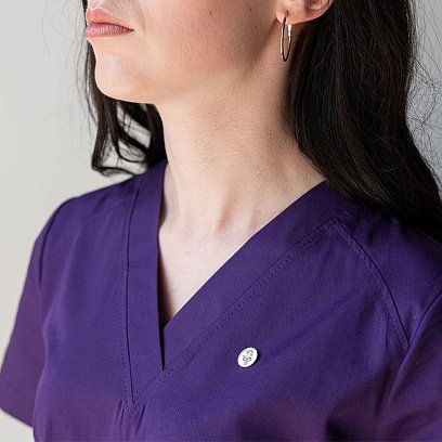 Медицинский значок "Чаша со змеей" в серебре 20043 №2