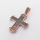 Золотой православный крест "Распятие" п02416 от ювелирного магазина Оникс - 2