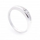 Серебряное кольцо с фианитами 112119 от ювелирного магазина Оникс