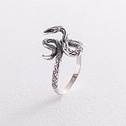 Серебряное кольцо "Змея" 11269 от ювелирного магазина Оникс