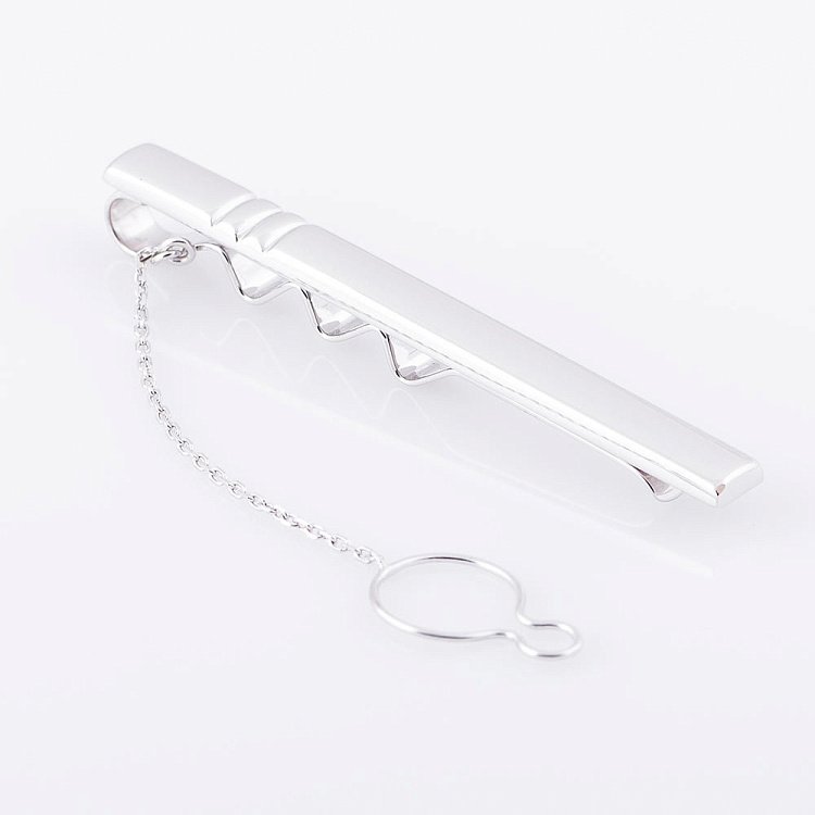 Зажим для галстука из белого золота заж00117 от ювелирного магазина Оникс