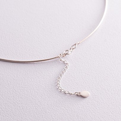 Срібне кольє з кулькою 1099 №4