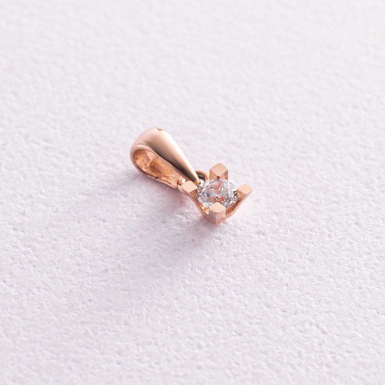 Золотая подвеска (фианит) п03229 от ювелирного магазина Оникс