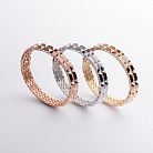 Жесткий браслет "Charlotte" с фианитами (красное золото) б05491 от ювелирного магазина Оникс - 5