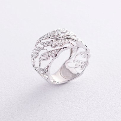 Золота каблучка з діамантами кит0840