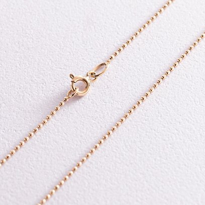 Золотий кульковий ланцюжок (1 мм) ц00170-1