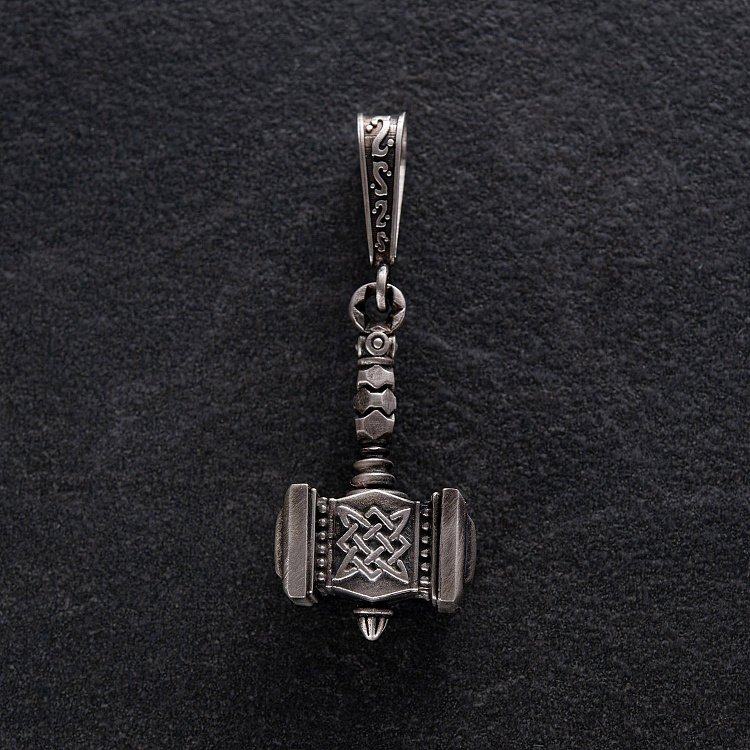 Серебряный кулон "Молот Сварога" 218 от ювелирного магазина Оникс - 26