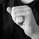 Серебряное текстурное кольцо 7016 от ювелирного магазина Оникс - 7