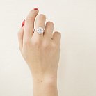 Срібний перстень з фіанітом 11671 от ювелирного магазина Оникс - 2