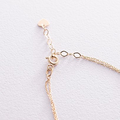 Браслет у жовтому золоті з фіанітом б04237 №5