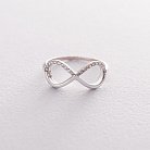 Золотое кольцо Бесконечность к06306 от ювелирного магазина Оникс