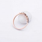 Золотое кольцо "Корона" с фианитами к04532 от ювелирного магазина Оникс - 1