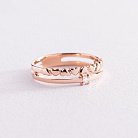 Золотое помолвочное кольцо "Сердечки" с бриллиантом 740377 от ювелирного магазина Оникс - 2
