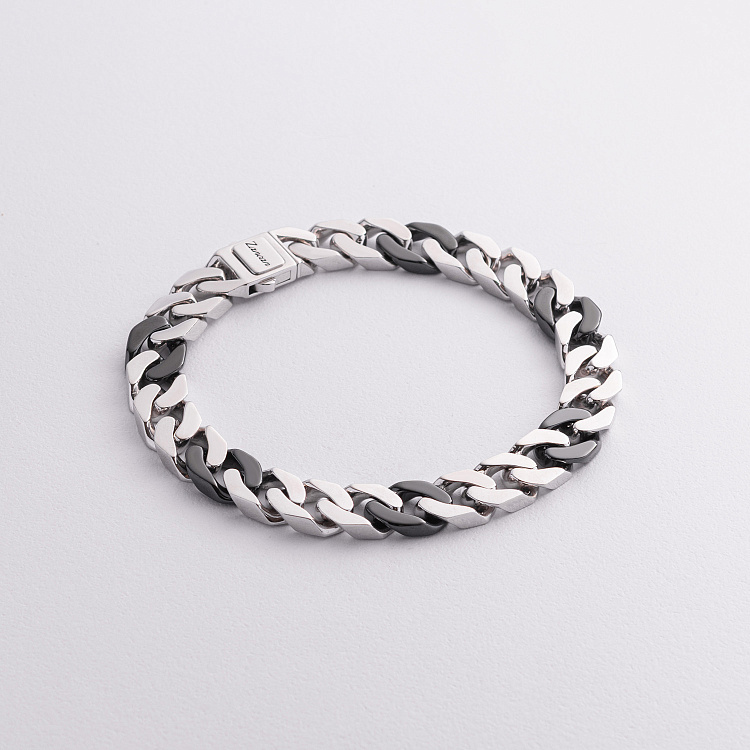 Серебряный мужской браслет ZANCAN ESB116-NE от ювелирного магазина Оникс - 1