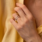 Кольцо "Цепочка" в белом золоте к07451 от ювелирного магазина Оникс - 8