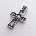 Срібний православний хрест з чорнінням 132558 от ювелирного магазина Оникс - 4