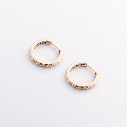 Сережки - жовте в жовтому золоті с09660 №2