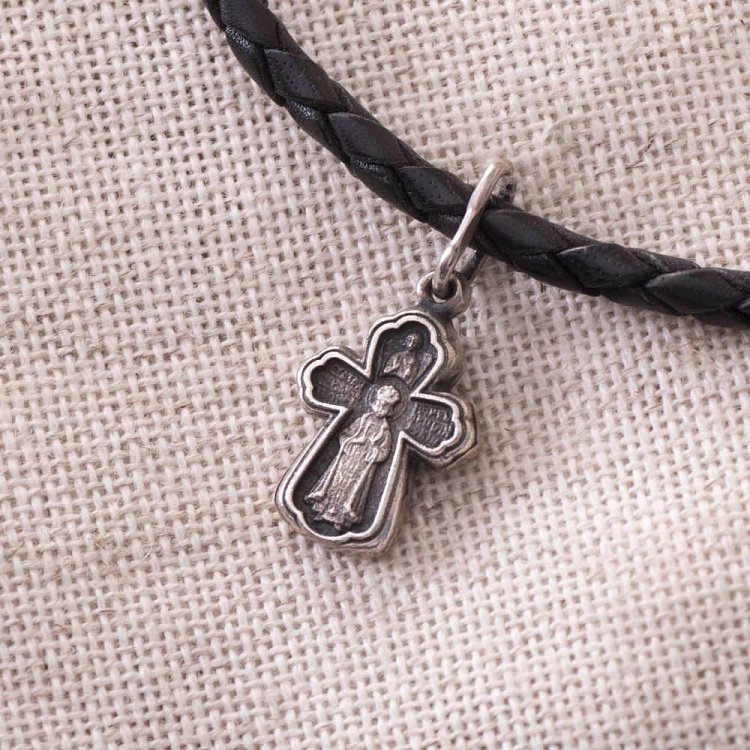 Срібний хрестик з розп'яттям (чорніння) 13661 від ювелірного магазину Онікс - 4