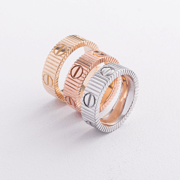 Каблучка "Love" у білому золоті к08423 від ювелірного магазину Онікс - 2