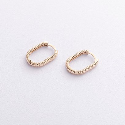 Сережки "Alisia" у жовтому золоті с09221 №3