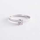 Помолвочное золотое кольцо с бриллиантом 219751121 от ювелирного магазина Оникс - 4
