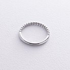 Шариковое кольцо "Одри" в белом золоте к07576 от ювелирного магазина Оникс - 7