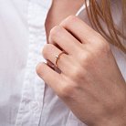 Помолвочное золотое кольцо с бриллиантом 101-10116(2.9) от ювелирного магазина Оникс - 3