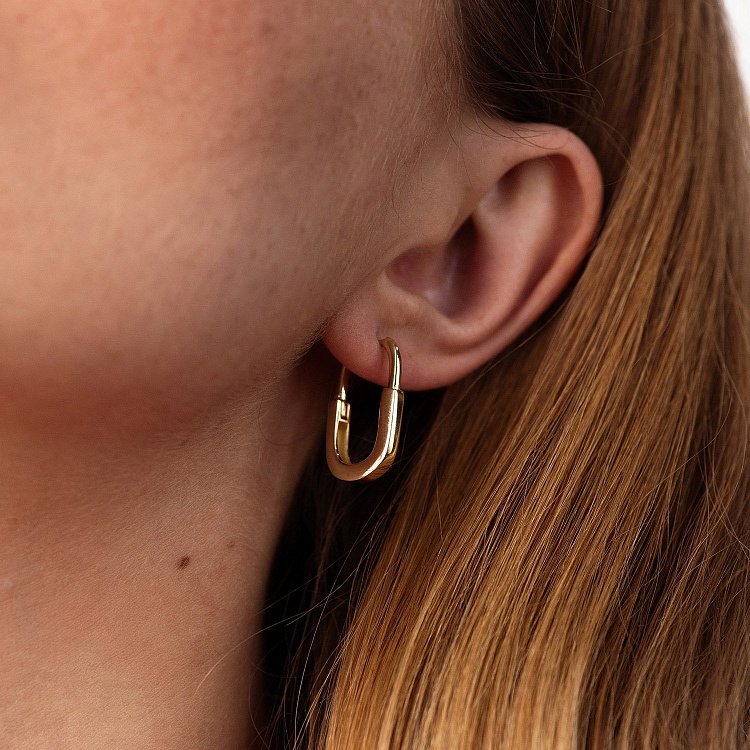 Сережки "Camilla" у жовтому золоті с08887 від ювелірного магазину Онікс - 4