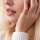 Золотое кольцо на фалангу с бриллиантами 165823ch от ювелирного магазина Оникс - 1