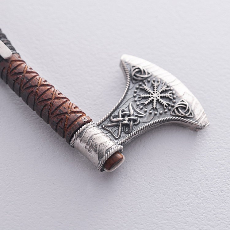 Срібний кулон "Сокира - Шолом Жаху" з деревом 7044t від ювелірного магазину Онікс - 7