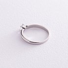 Помолвочное золотое кольцо с бриллиантом кб0413 от ювелирного магазина Оникс - 4