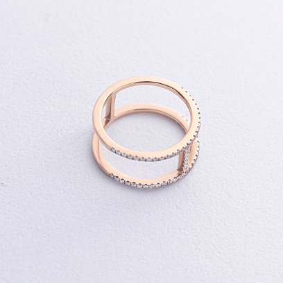 Золотое кольцо с бриллиантами 164436ch №3