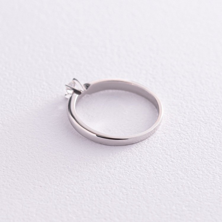 Помолвочное золотое кольцо с бриллиантом кб0413 от ювелирного магазина Оникс - 4