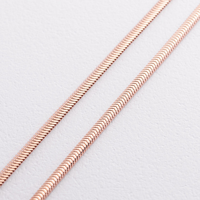 Кольє "Gisele" у червоному золоті (снейк - 2 мм) ц00321-2 №3