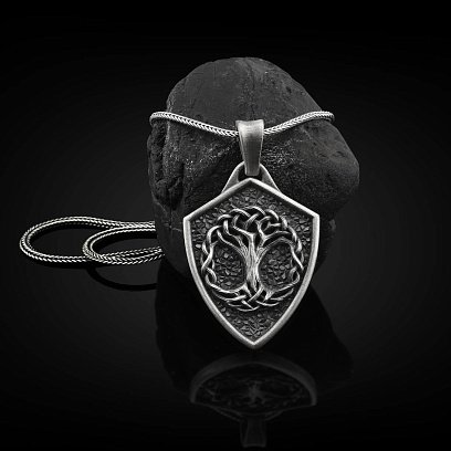Срібний кулон "Скандинавське дерево життя" 133191