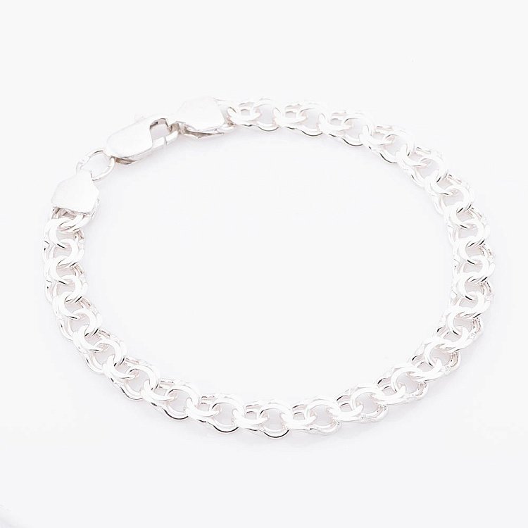 Чоловічий срібний браслет б021753 від ювелірного магазину Онікс