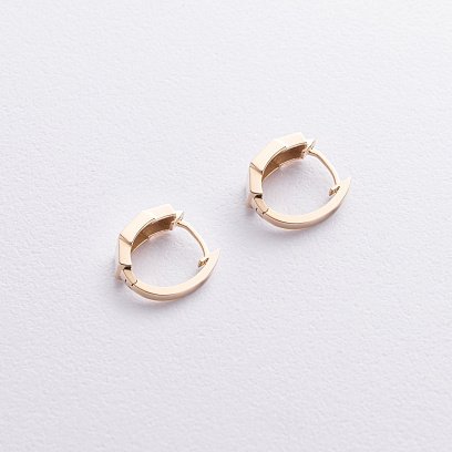 Сережки "Sandra" у жовтому золоті с09235 №3