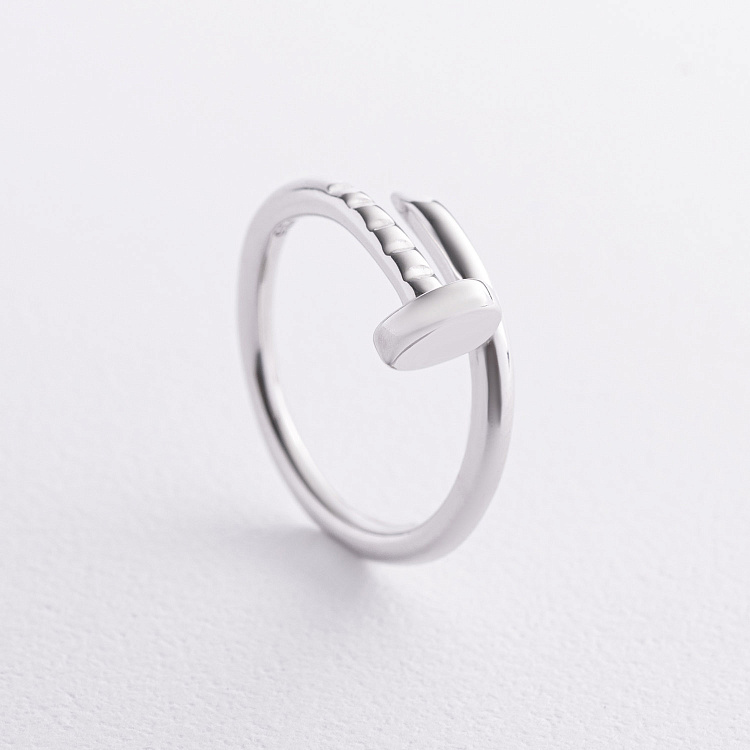 Срібна каблучка «Цвях» 112840 від ювелірного магазину Онікс