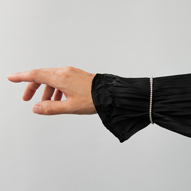 Браслет у білому золоті з діамантами бб0054ca від ювелірного магазину Онікс - 1