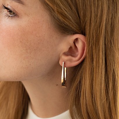 Золоті сережки с04273 №3