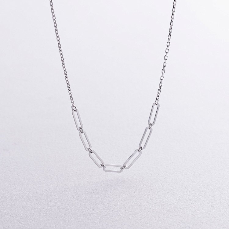 Кольє - ланцюжок у білому золоті кол02383 від ювелірного магазину Онікс